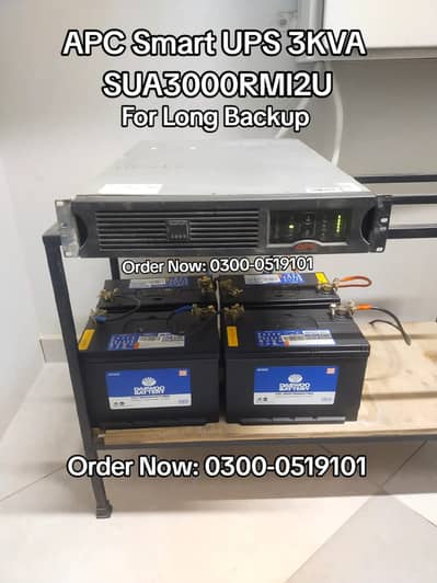 APC SMART UPS 3KVA SUA3000RMI2U 2700WATT Pure Sine Wave Output