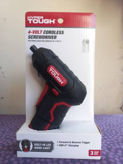 Hyper Tough 4-Volt Cordless Screwdriver