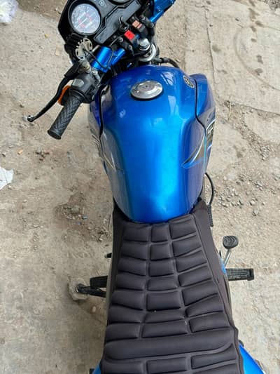 Yamha ybr h blue colour ma h total jeniun h tubeless tyre h
