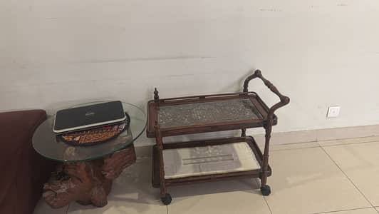 Vintage wooden Tea trolly