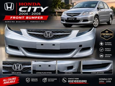 honda city 2006,2008 front bumper contact number 03210333392