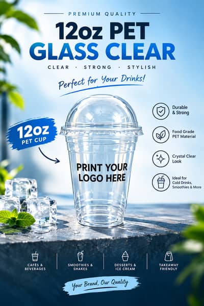disposable glass with logo printed