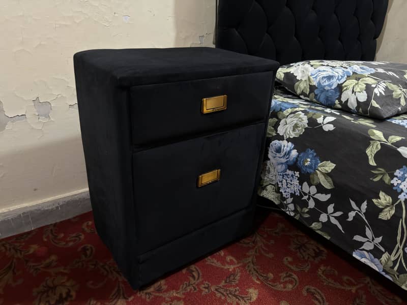 Single Bed with Side Table 2
