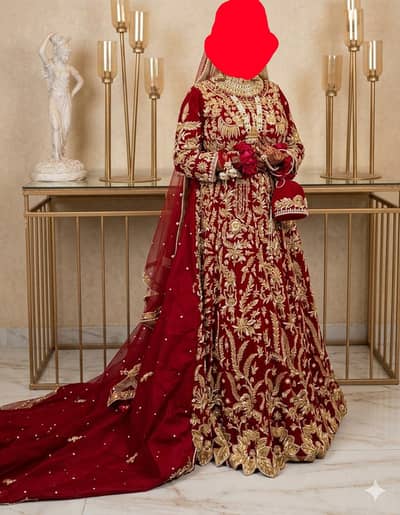 Bridal wedding Lehnga long tail - dulhan dres shadi marriage wear maxi