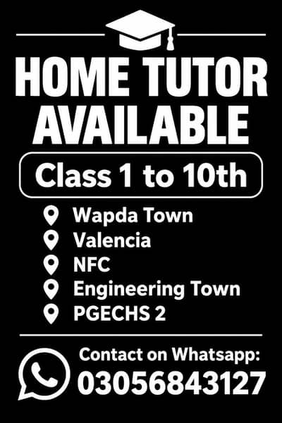 Home Tutor Available