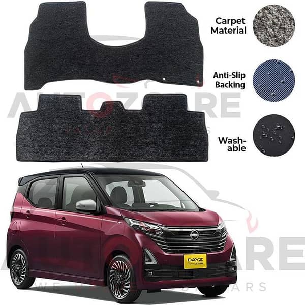 Nissan Dayz Highway Star Genuine Fitting Carpet Floor Mat 2PCS - Model 2020-2026