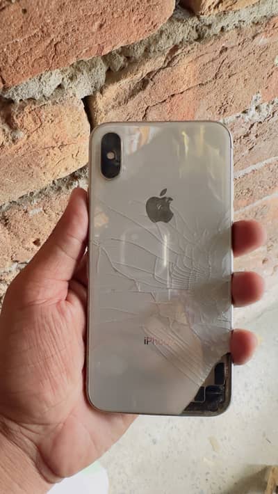 Apple iPhone X 256 GB back and panel break Baki all okay