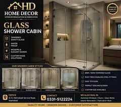 Office Partition/SS Reeling/Shower Cabins/Led Mirror/Glass Designing