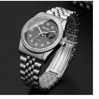 Fashion Diamond Calendar Mens Watches Business Luxury High Quality Quartz Watch For Men Stainless Steel Wristwatch Reloj Hombre A R3254