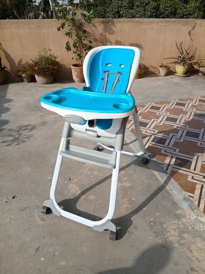 ingenuity 3 in 1 high Chair peacock blue color