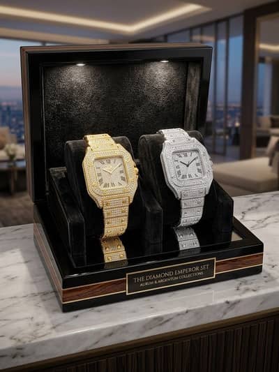 THE DIAMOND EMPEROR - AURUM EDITION | Gold Iced-Out Luxury Watch