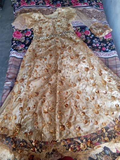 long maxi style frock with a full length