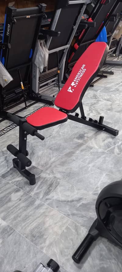 Multi Bench Inclime, Decline, Flat, Rod, Plates ALL home Exercise,,,,,