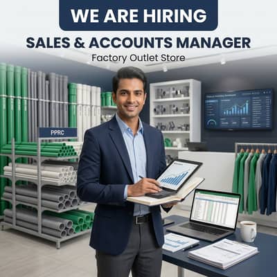 Sales & Accounts Manager Required.