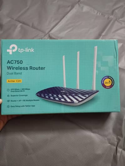 TP-Link Archer C20 AC750 Dual Band Wireless Router