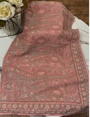 Kashmiri Embroidered Saree