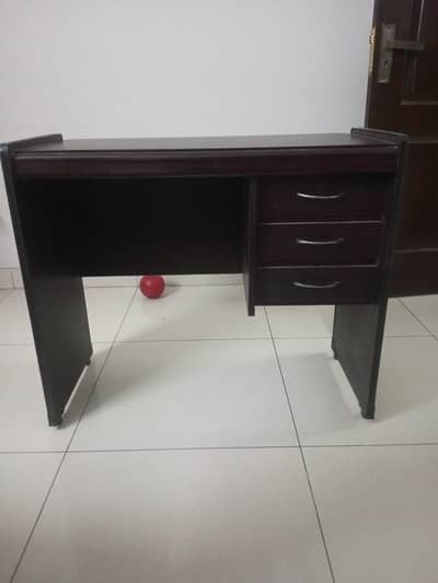 Computer / Study Table with 3 Drawers – Good Condition