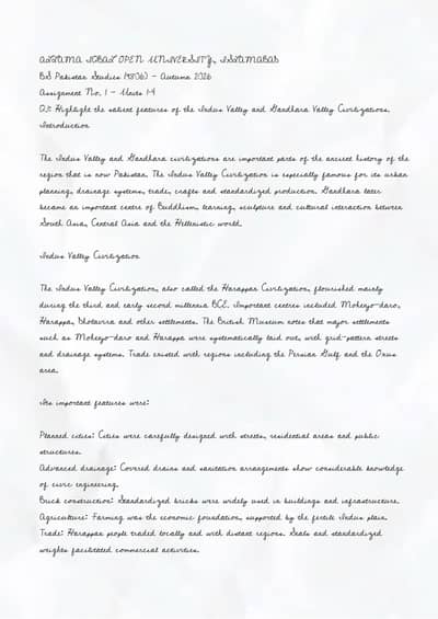 Bachelor Pakistan studies autumn 2026 solved assignment