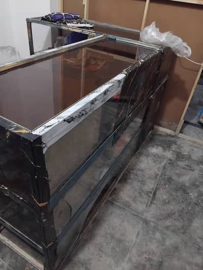 L Shaped Iron counter for shop