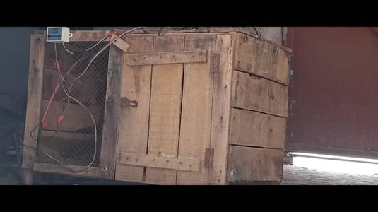 wooden cages used 1 year