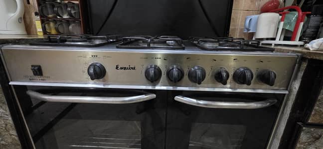 Esquire 5-Burner Cooking Range with Double Oven
