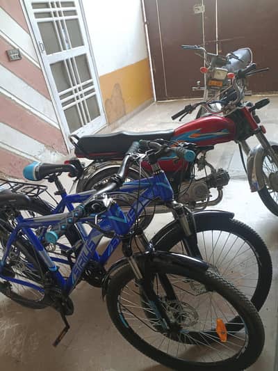 10 by 10 condition used only 1 week price of one bicycle is 20000 fix