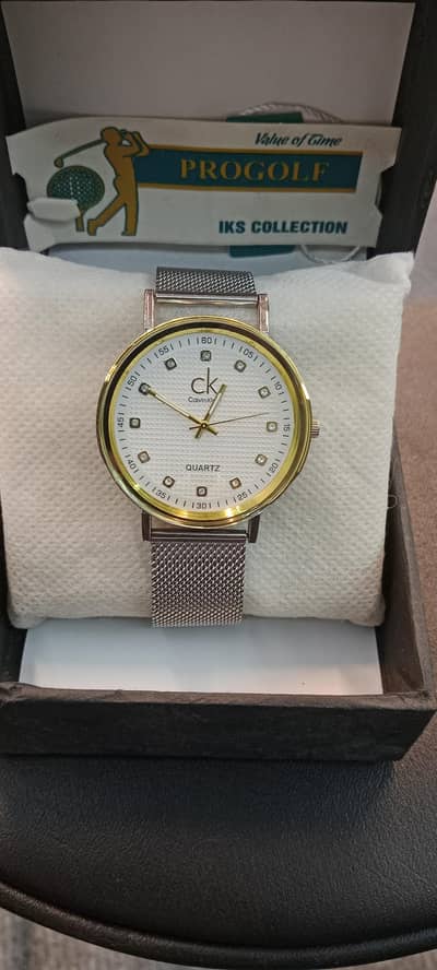 Premium Men’s Quartz Watch – Stylish Metal Strap