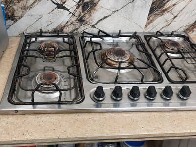 Chulha Used 5 Burner Gas Stove Choola | Stainless Steel
