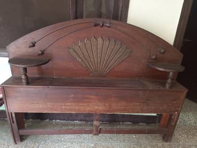 Double bed Along with matric final price 15K Only for serious buyer