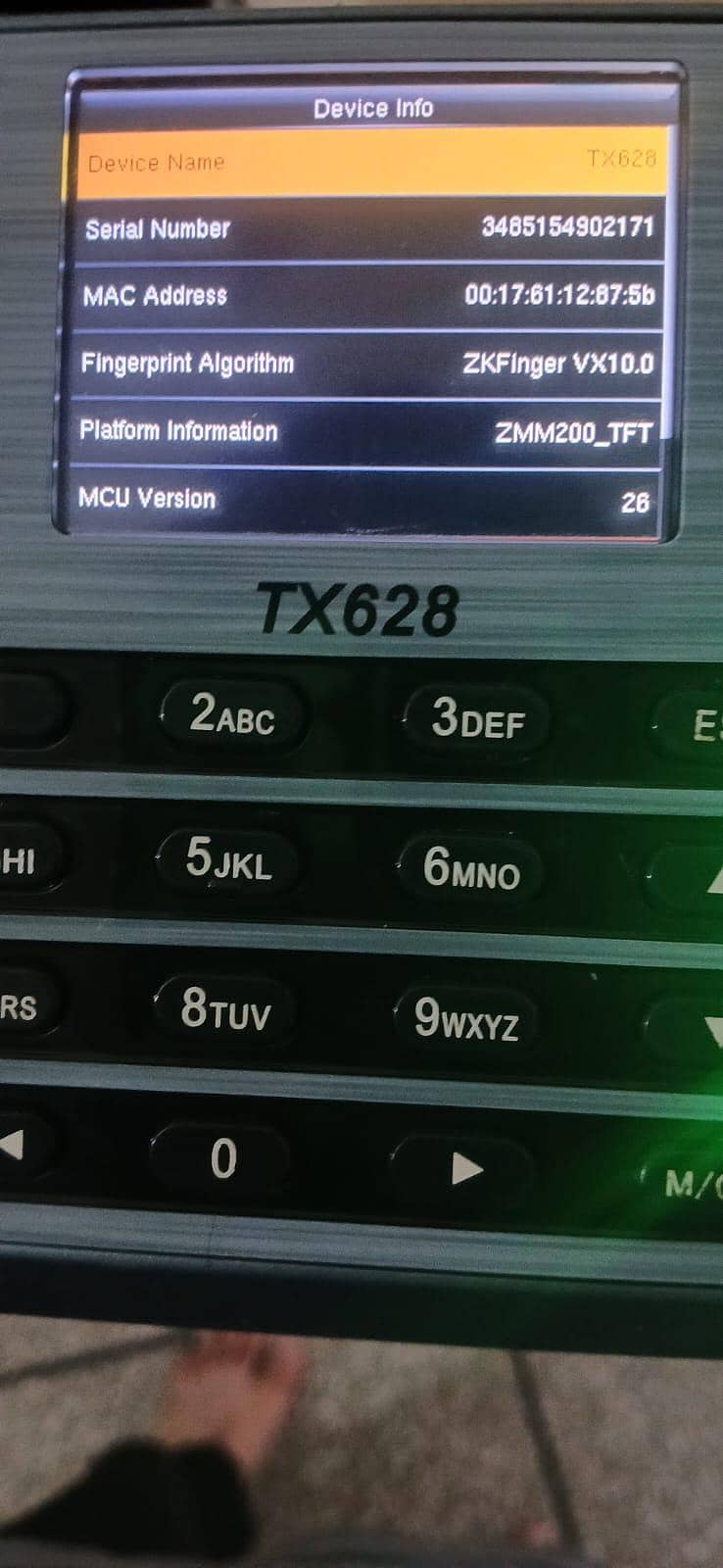 Biometric attendance machine 0