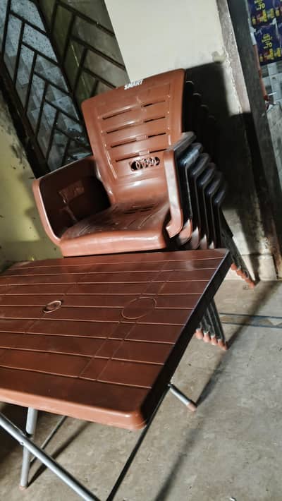 3 New Unused Chairs & Folding Tables – Brand New