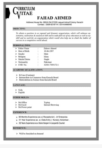 I need job urgent.
