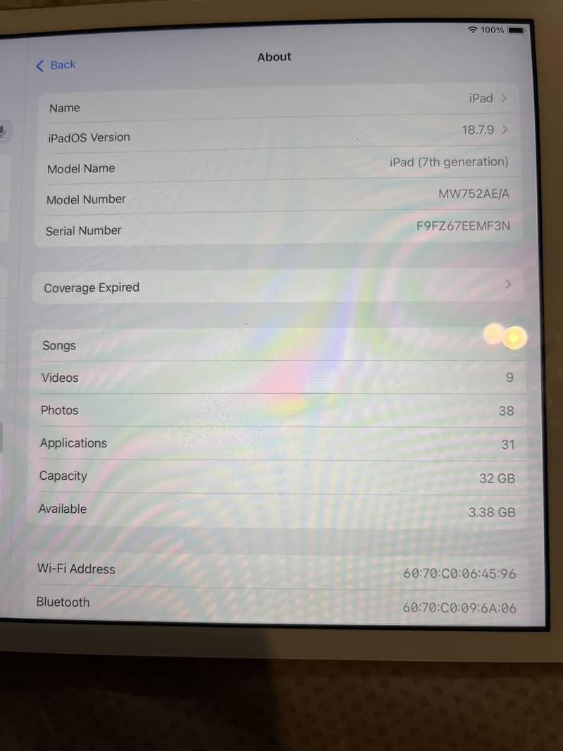 iPad 7th gen 0