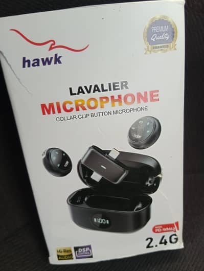 HAWK PD-WM62 Wireless Lavalier Mic 2.4G – Brand New Unused