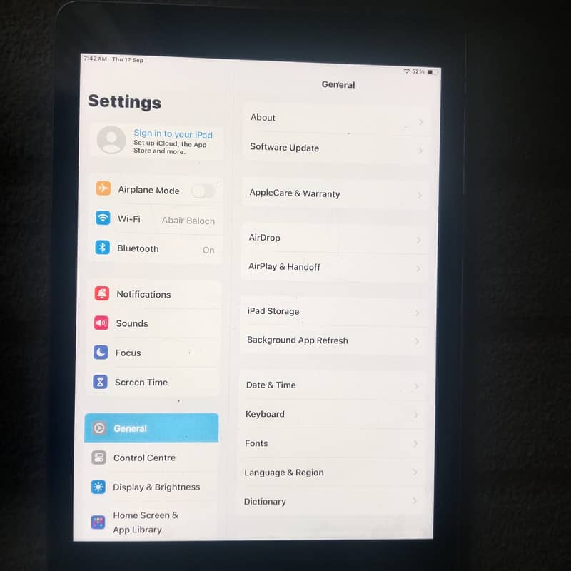 iPad 6 generation 0