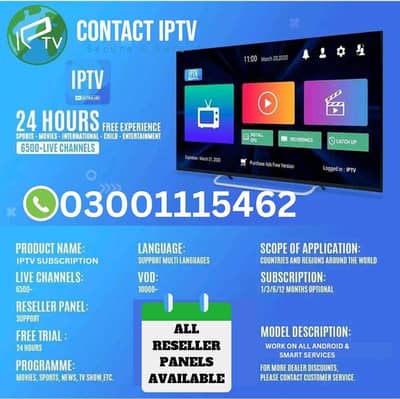 Iptv-03001115462*Discounts on multiple connections