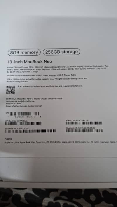 Macbook neo 13 inch