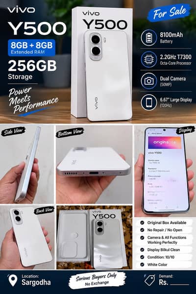 VIVO Y500-256 GB