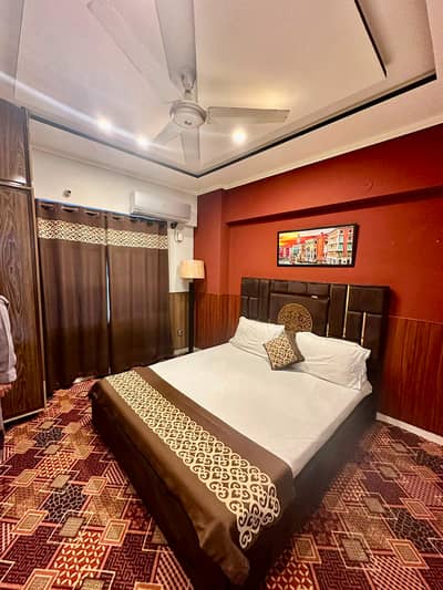 Luxury 1-Bed Fully Furnished Apartment for Rent | Samama Mall, Gulberg Green Islamabad | Corner 1st Floor