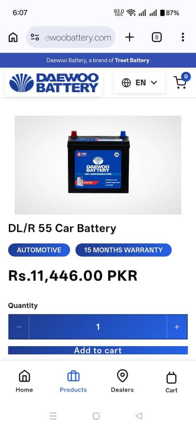 Daewoo DL 55 maintenance free