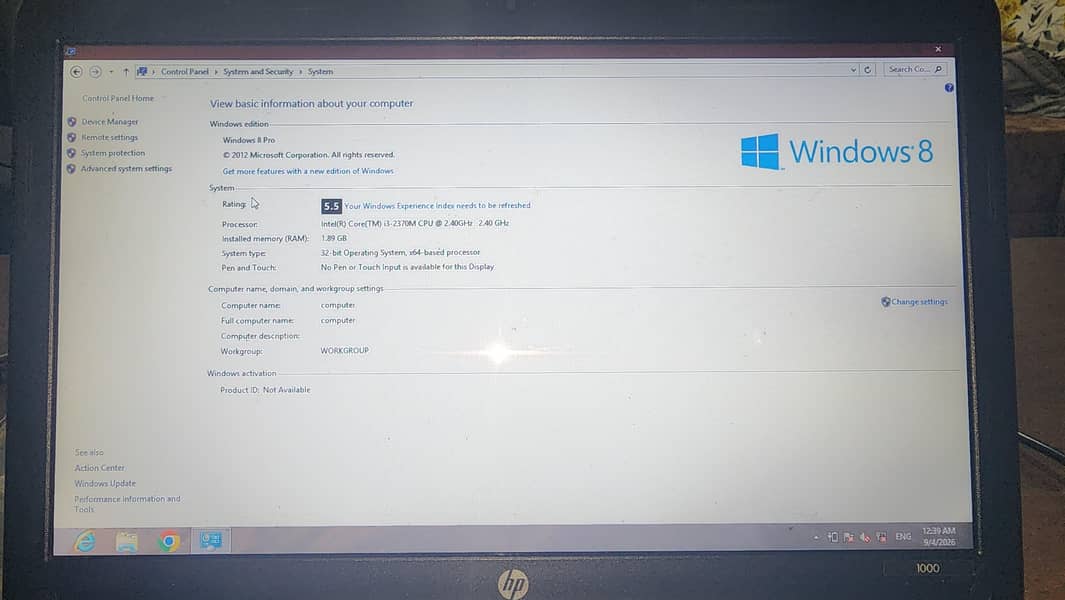 HP 1000 core i3 3