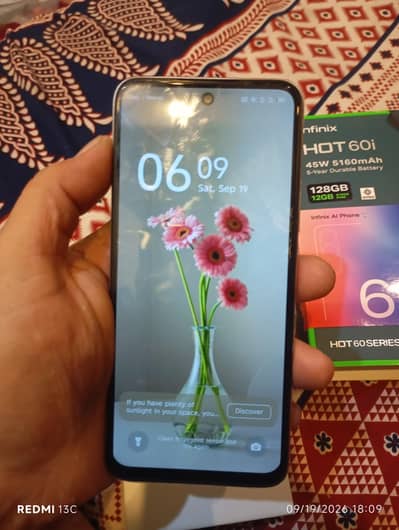 infinix hot 60i 6+6Ram 128 mobile ki condition 10 by 10 hai koi masla