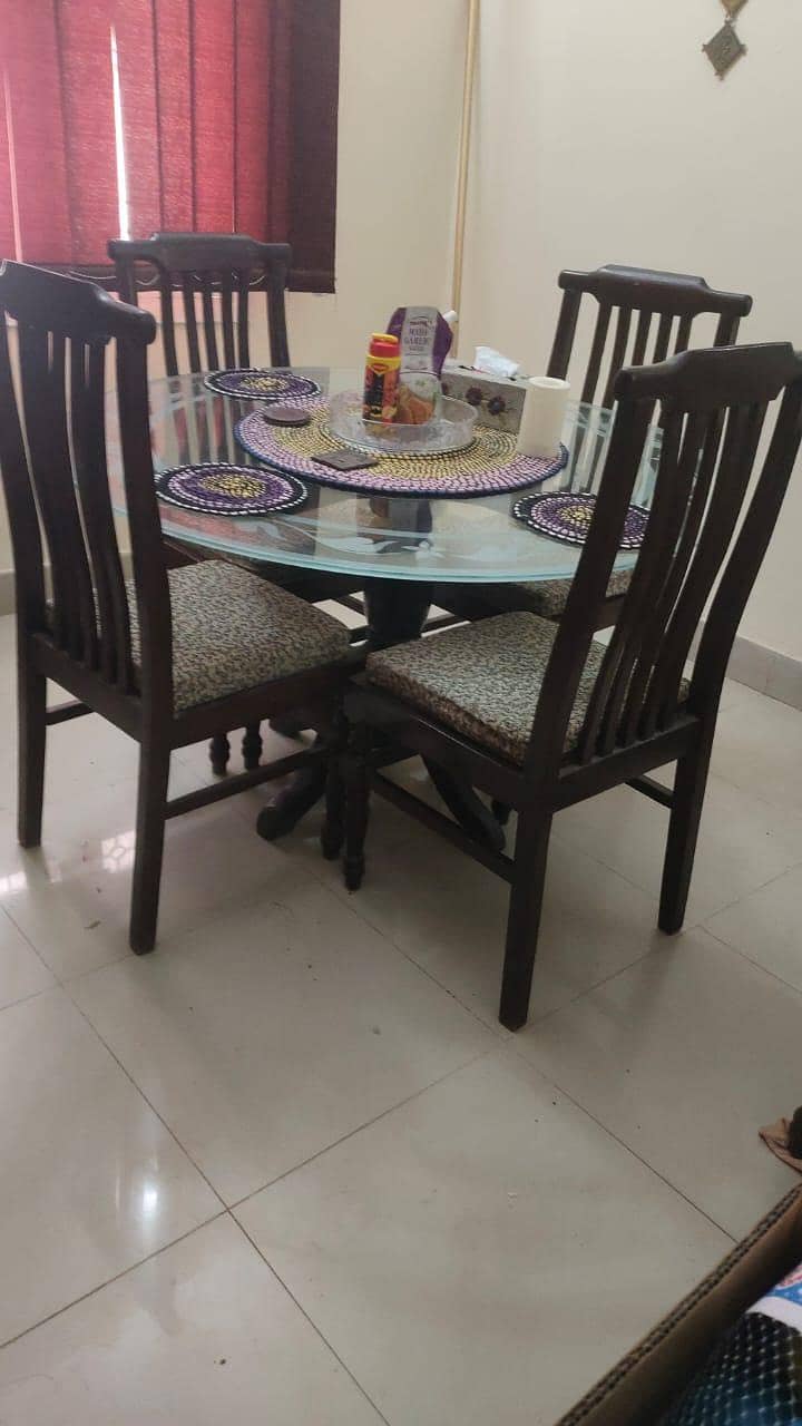dining table with 4 chairs set 1