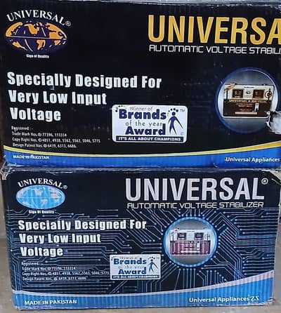 Brand new Universal Stabilizer 5000 watt box pack 2 pc
