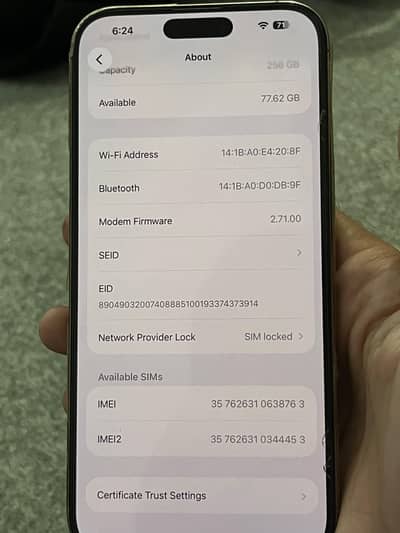 Apple iPhone 16 Pro Max jv 256 gb