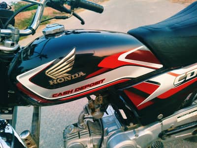 Honda CD70 24/2025 ALL Punjab Number Lush Condition black