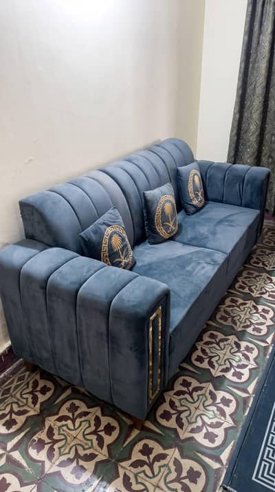 ​ Premium Luxury Velvet Sofa Set with Matching Table Set for Sale!