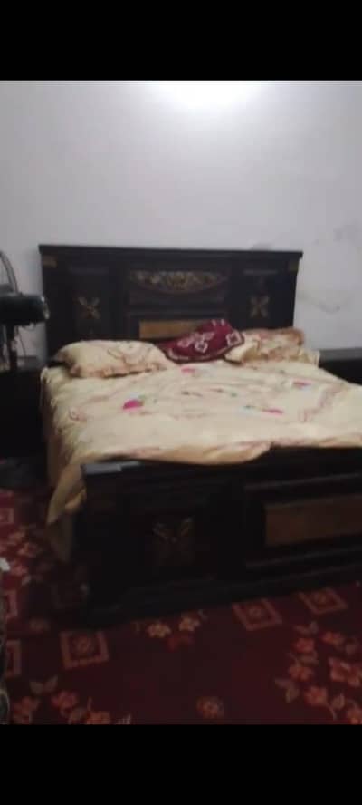 king size bed and other furniture