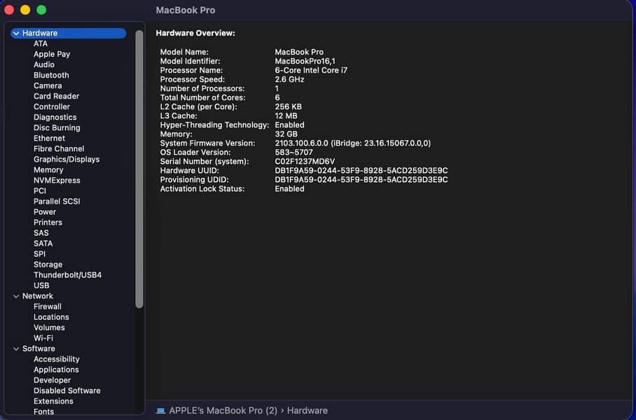 MacBook Pro 2019 4