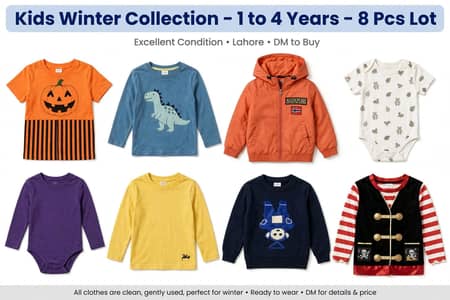 Kids Winter Collection 8 Pcs | 1-4 Years | Rs 2800 Only | Lahore